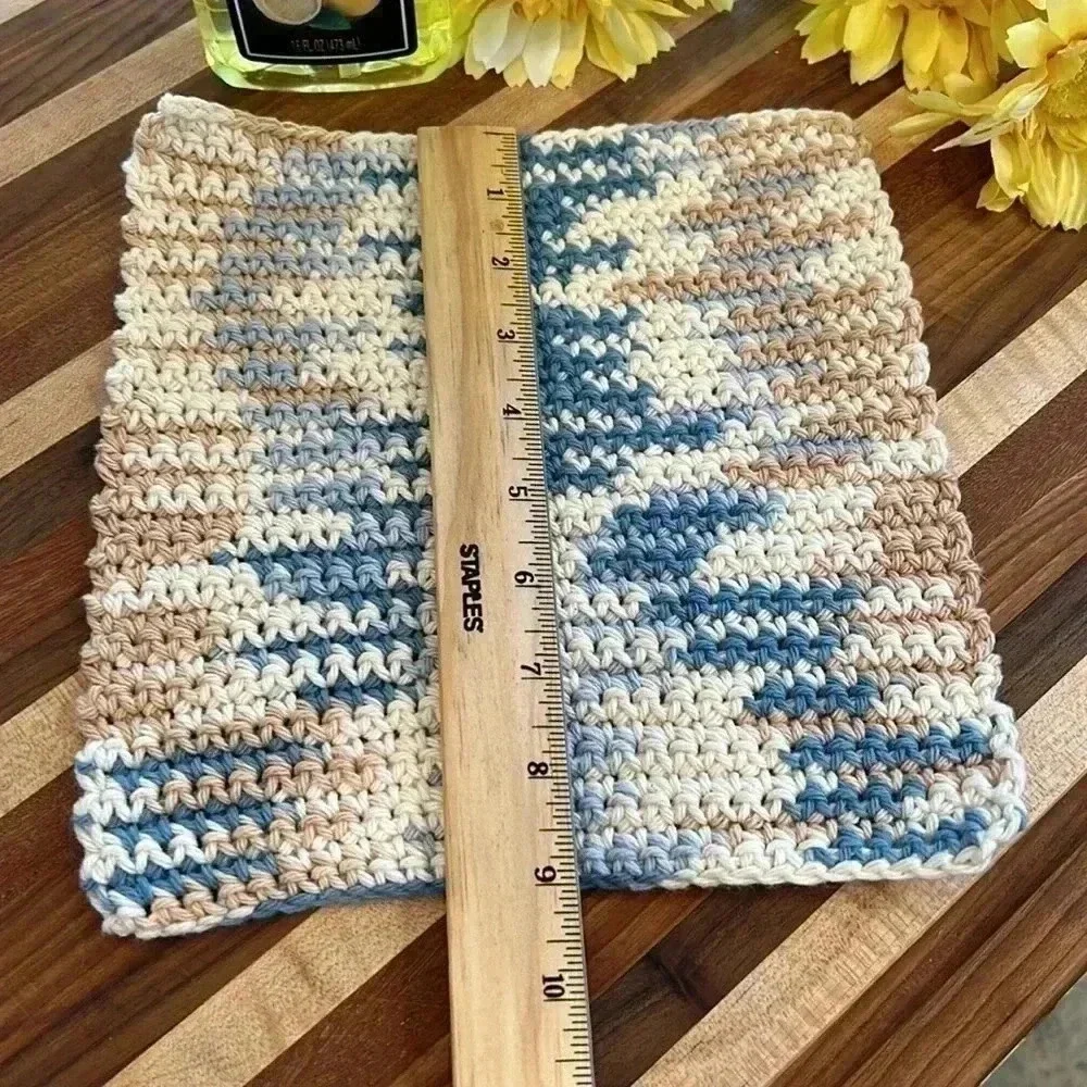 100% Cotton Handmade Washcloths - Set of 2